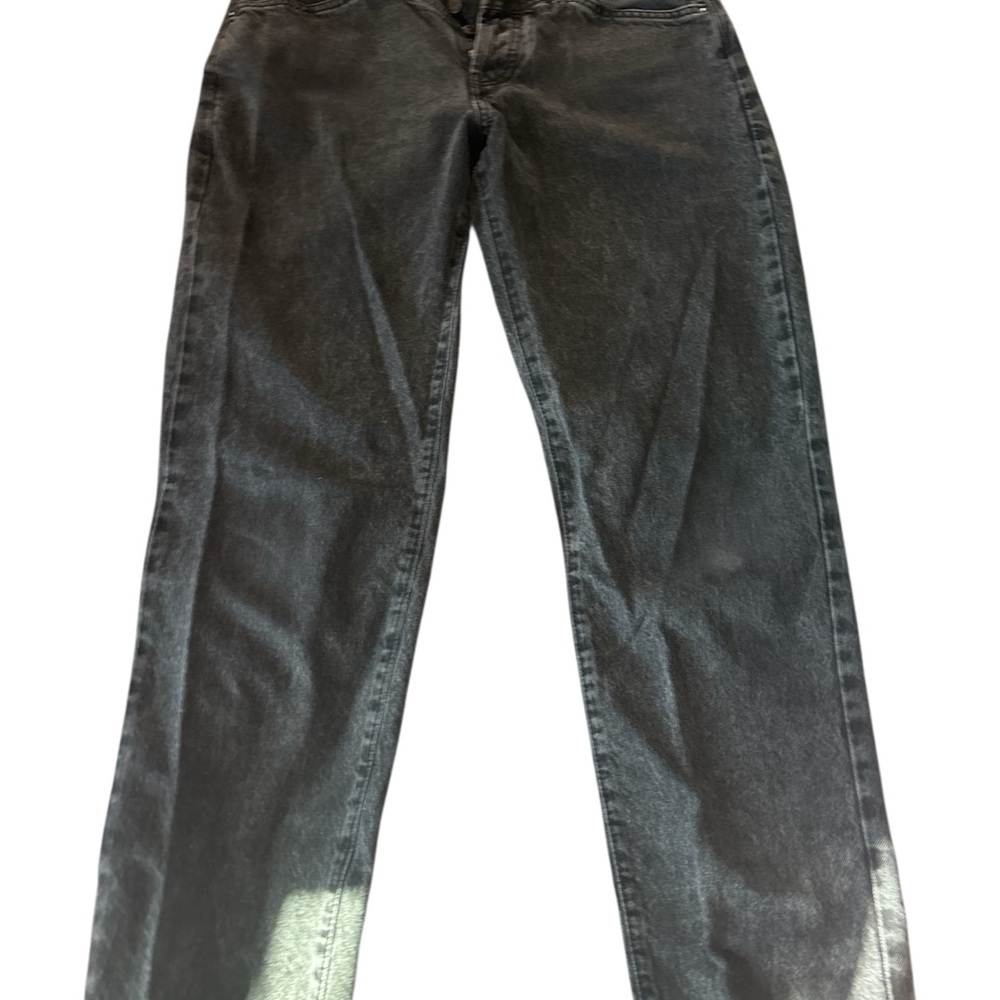 Forever 21 black washed Straight leg jeans, size 27 butterfly button fly vintage